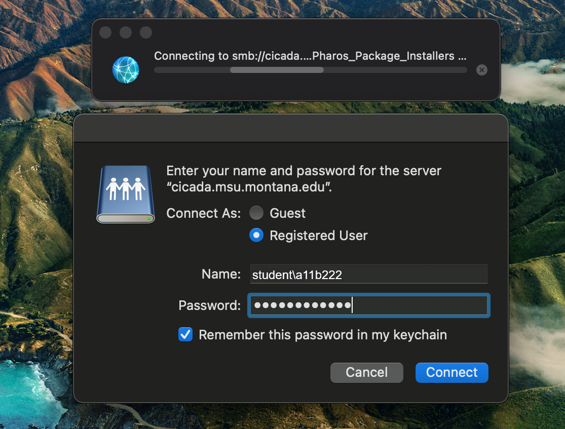 Installing Pharos Packages for Mac 3