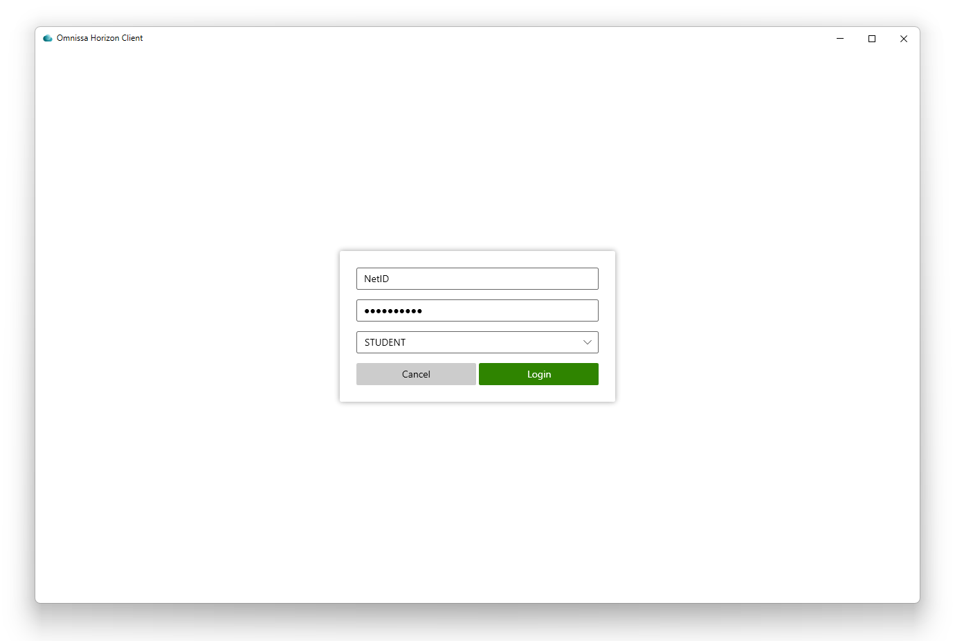 Omissa Desktop Login
