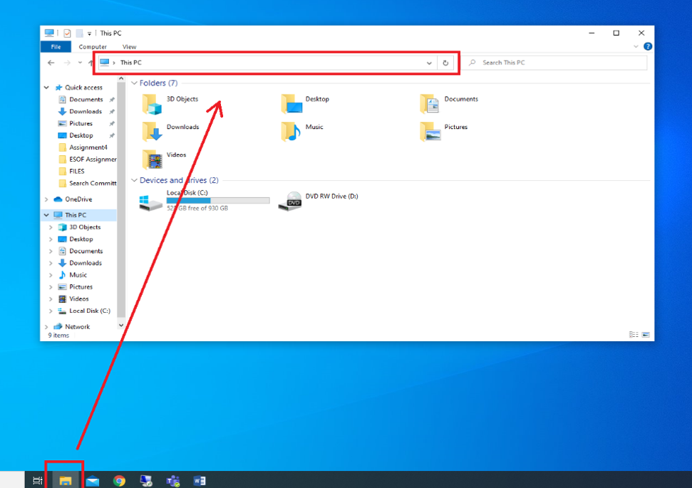 How to install pharos printer packages on Windows 10 machine, step 1 pictured